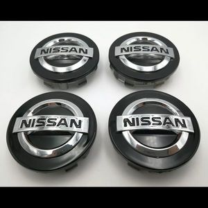 Nissan Center Caps 54mm Black Brand New (Set of 4)